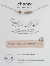 Load image into Gallery viewer, Botswana Agate Intention Necklace for Change - IN09