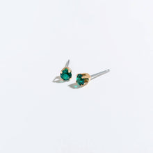 Load image into Gallery viewer, Solitaire Round Cut Birth Stone Ear Sense Stud Earrings