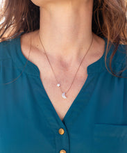 Load image into Gallery viewer, Moonstone I Love You to the Moon & Back Necklace