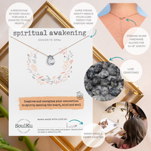 Load image into Gallery viewer, Dendrite Opal Luxe Necklace for Spiritual Awakening OLOVE19