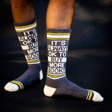 Load image into Gallery viewer, It's Always OK To Buy More Books Gym Crew Socks