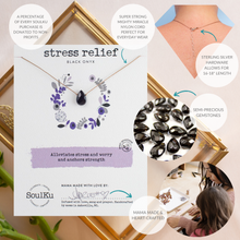 Load image into Gallery viewer, Blk Onyx Soul-Full of Light Necklace Stress Relief - SFOL16