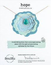 Load image into Gallery viewer, Chrysocolla Luxe Necklace for Hope - OLOVE28