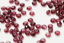 Load image into Gallery viewer, Garnet Gold Hoop Earrings for Passion - GHOP01