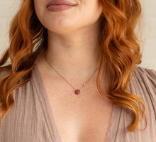 Load image into Gallery viewer, You are Loved Rhodonite Goddess Necklace - GDSS06
