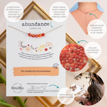 Load image into Gallery viewer, Carnelian Intention Necklace for Abundance - IN02