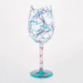 Load image into Gallery viewer, Dance of the Dragonflies Hand Painted Wine Glass