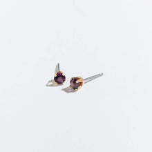 Load image into Gallery viewer, Solitaire Round Cut Birth Stone Ear Sense Stud Earrings