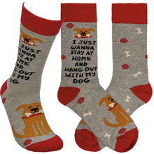 Load image into Gallery viewer, I Just Wanna Hang With My Dog Socks