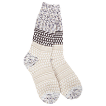 Load image into Gallery viewer, World's Softest Weekend Gallery Textured Crew Socks