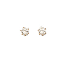 Load image into Gallery viewer, 3mm Cubic Zirconia Ear Sense Stud Earrings