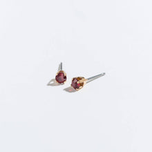 Load image into Gallery viewer, Solitaire Round Cut Birth Stone Ear Sense Stud Earrings