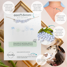 Load image into Gallery viewer, Blue Lace Agate Seed Necklace for Confidence - SEED03