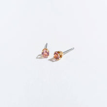 Load image into Gallery viewer, Solitaire Round Cut Birth Stone Ear Sense Stud Earrings