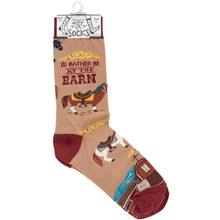 Load image into Gallery viewer, Rather Be At The Barn Socks