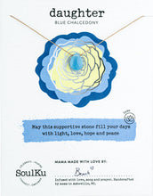Load image into Gallery viewer, Blue Chalcedony Luxe Necklace for Daughter - OLOVE33