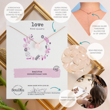 Load image into Gallery viewer, Rose Quartz Soul-Full of Light Necklace for Love - SFOL21