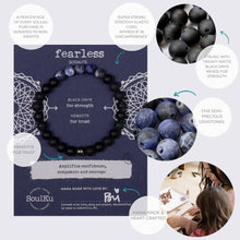 Load image into Gallery viewer, Men's Sodalite Bracelet for Fearless - MBRSO