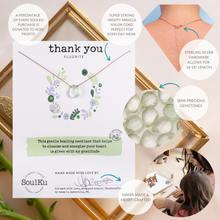 Load image into Gallery viewer, Fluorite Soul-Full of Light Necklace to Thank You - SFOL30