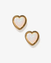 Load image into Gallery viewer, Screwback Stud Earrings - Tara - White