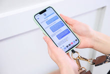 Load image into Gallery viewer, Clip & Go Crossbody Phone Accessory with Metal Chain