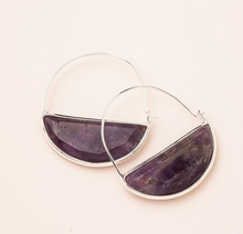 Load image into Gallery viewer, scout stone prism hoop earring
