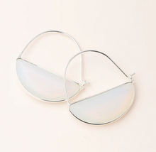 Load image into Gallery viewer, scout stone prism hoop earring