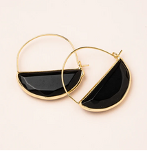 Load image into Gallery viewer, scout stone prism hoop earring