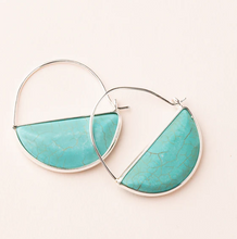 Load image into Gallery viewer, scout stone prism hoop earring