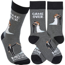 Load image into Gallery viewer, Game Over Mission Accomplished Socks