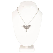 Load image into Gallery viewer, Silver Moth Necklace
