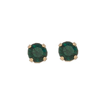 Load image into Gallery viewer, Solitaire Round Cut Birth Stone Ear Sense Stud Earrings