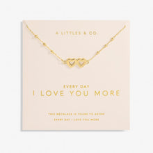 Load image into Gallery viewer, Forever Yours 'Everyday I Love You More' Necklace In Gold-Tone Plating