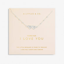 Load image into Gallery viewer, Forever Yours 'Forever I Love You' Necklace In Silver Plating
