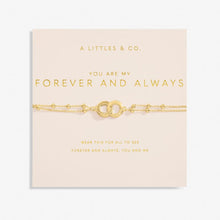Load image into Gallery viewer, Forever Yours 'You Are My Forever And Always' Bracelet In Gold-Tone Plating