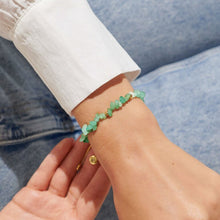 Load image into Gallery viewer, Manifestones Aventurine Bracelet In Gold-Tone Plating