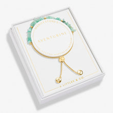 Load image into Gallery viewer, Manifestones Aventurine Bracelet In Gold-Tone Plating