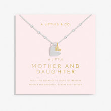 Load image into Gallery viewer, Mother's Day A Little 'Mother And Daughter' Necklace In Silver Plating