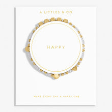 Load image into Gallery viewer, Happy Little Moments 'Happy' Bracelet In Gold-Tone Plating