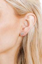 Load image into Gallery viewer, Screwback Stud Earrings - Bear Silver