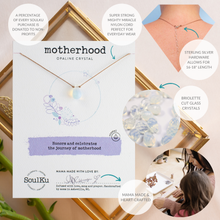 Load image into Gallery viewer, Opaline Crystal Soul Shine Necklace for Motherhood - SS07