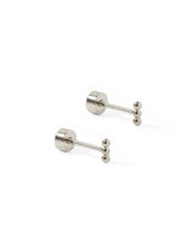 Load image into Gallery viewer, Screwback Stud Earrings - Tally - Silver