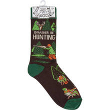 Load image into Gallery viewer, I'd Rather Be Hunting Socks
