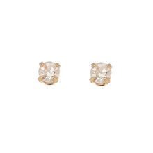 Load image into Gallery viewer, Solitaire Round Cut Birth Stone Ear Sense Stud Earrings