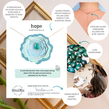 Load image into Gallery viewer, Chrysocolla Luxe Necklace for Hope - OLOVE28