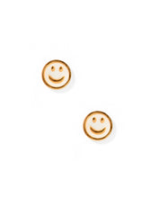 Load image into Gallery viewer, Screwback Stud Earrings - Happy Face