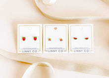 Load image into Gallery viewer, Screwback Stud Earrings - Strawberry Shortcake