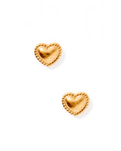 Load image into Gallery viewer, Screwback Stud Earrings - Violet Heart