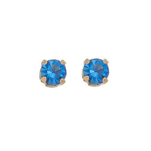 Load image into Gallery viewer, Solitaire Round Cut Birth Stone Ear Sense Stud Earrings