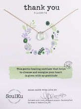 Load image into Gallery viewer, Fluorite Soul-Full of Light Necklace to Thank You - SFOL30